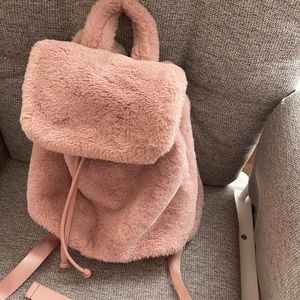 Fluffy backpack